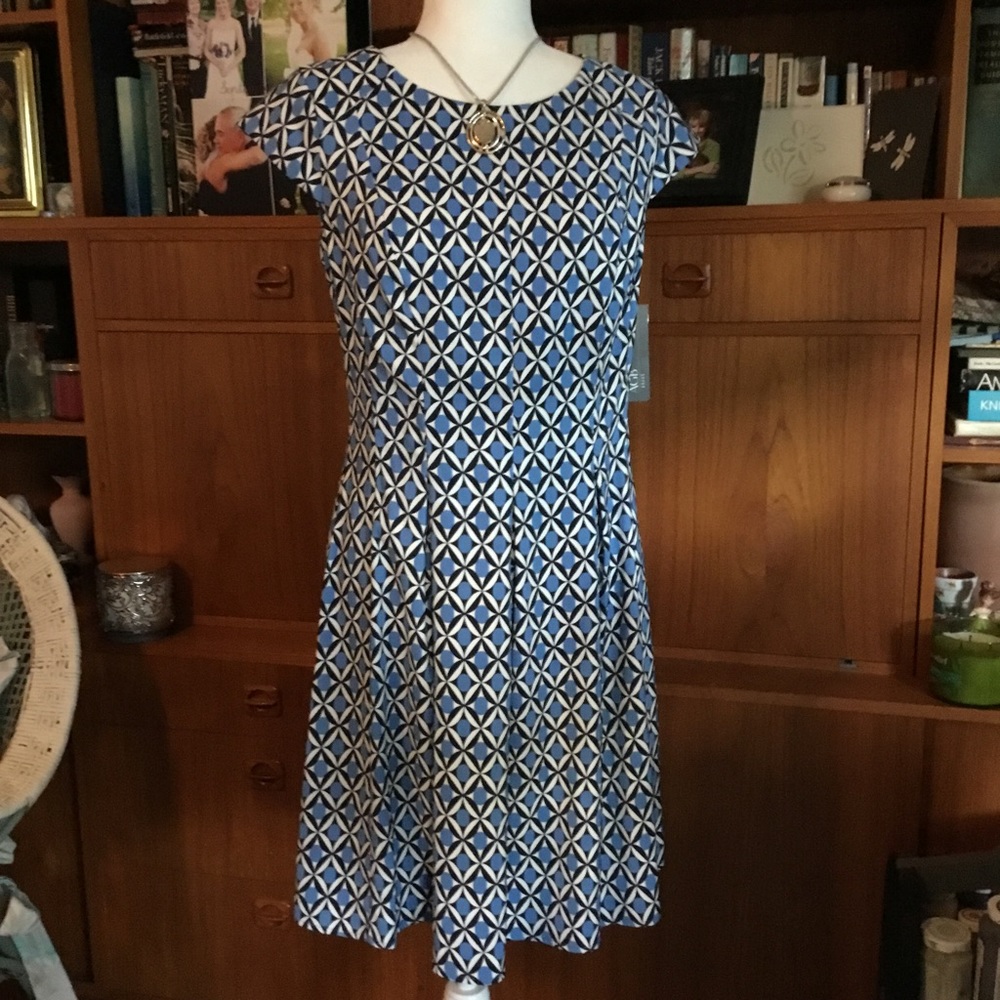 NWT LOVELY AGB FIT AND FLARE DRESS